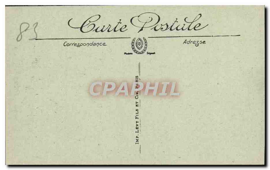 CPA Saint Raphael Vue sur le Boulevard Felix Martin et sur Frejus — Rückseite