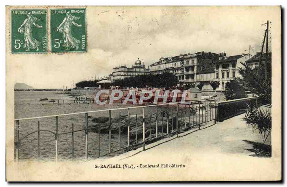 CPA St Raphael Boulevard Felix Martin