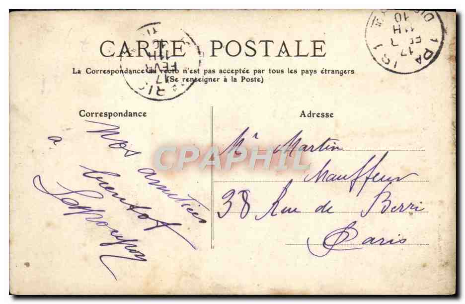 CPA Saint Raphael Sommet du Mont Vinaigre et Observatoire — Verso