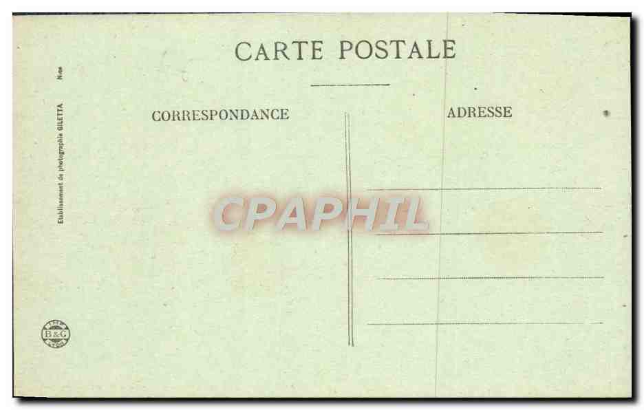 Saint-Raphaël — Boulevard Félix-Martin entre les Palmiers — Édition Gilletta n°1643 — Verso