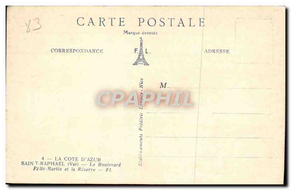 Saint-Raphaël (Var) — La Côte d'Azur — Établissements Félix-Martin et la Réserve — Reverso