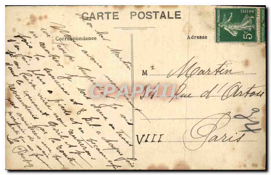 St-RAPHAEL - Route de Fréjus à Cannes - Vue prise du Mont Vinalgre — Verso
