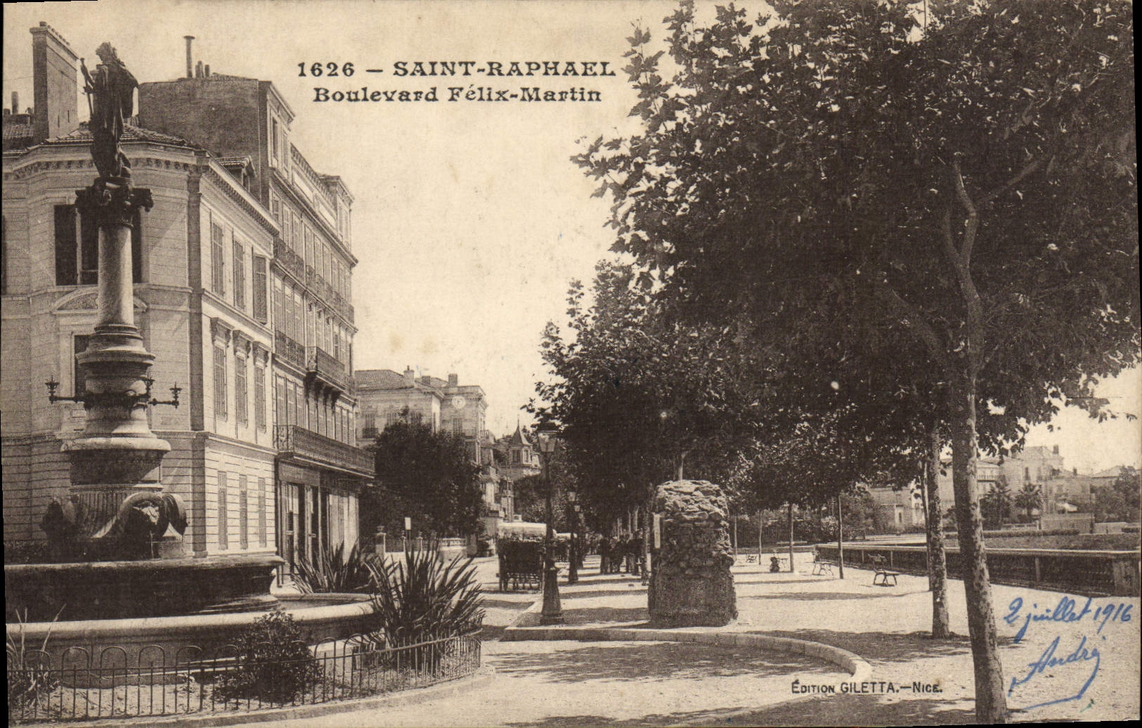 CPA Saint Raphael Boulevard Felix Martin