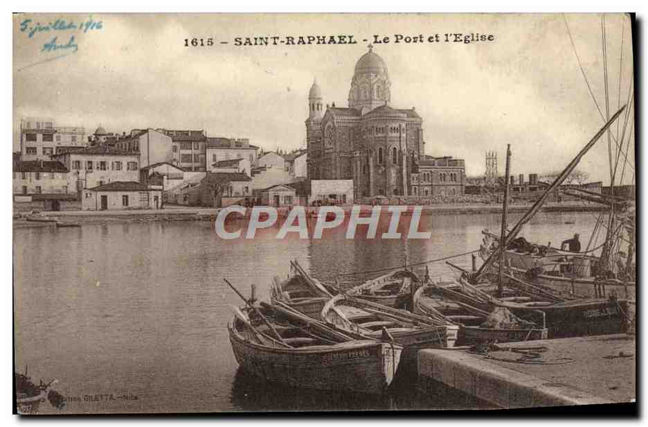 Saint-Raphaël - Le Port et l'Église — Giletta - Nîmes