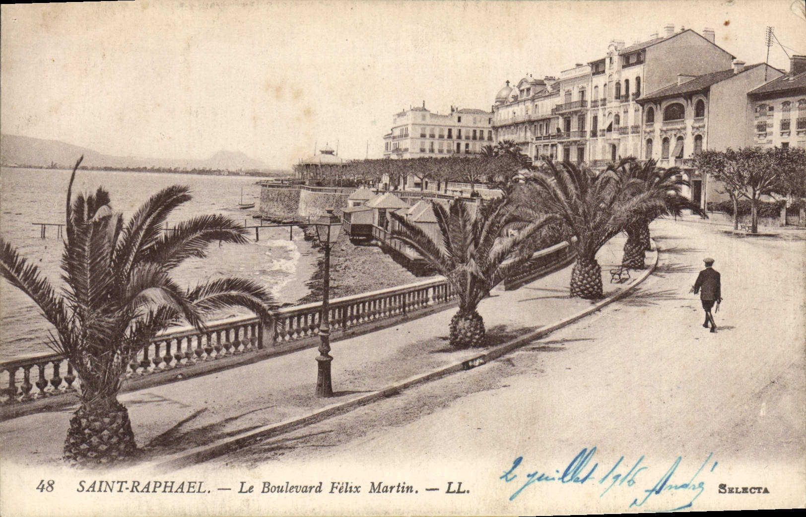 CPA Saint Raphael Le Boulevard Felix Martin