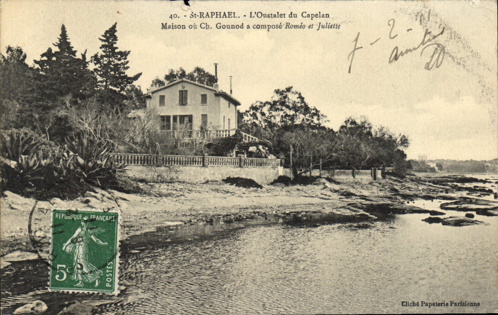 CPA St Raphael L'Oustalet du Capelan Maison ou Ch Gounod a compose Romeo et Juliette