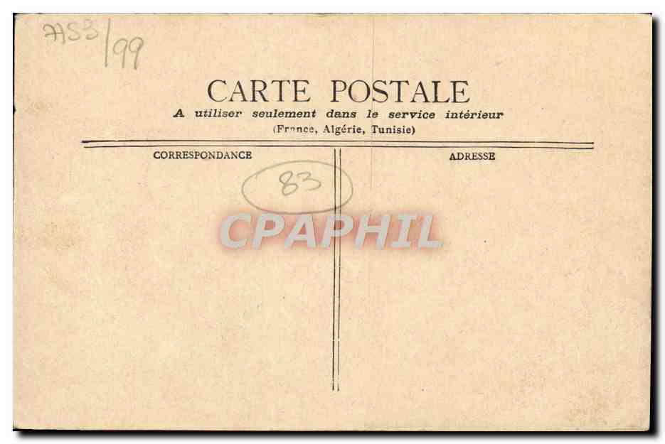 CPA Cote d'Azur Saint Raphael — Rückseite