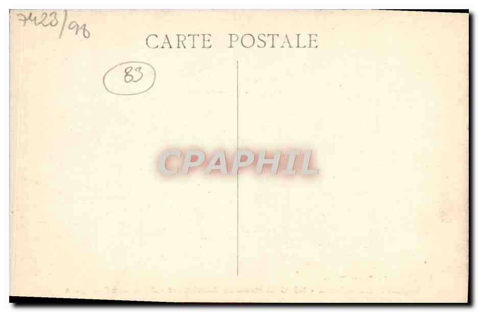 CPA Saint Zacharie Hotel Chateau de Mont Vert Allee des Orangers — Rückseite
