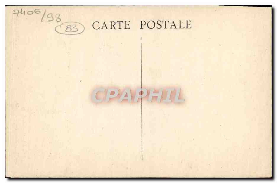 Saint-Zacharie (Var) — Hotel Schloss Montparc unter den Bäumen des Parks — Foto Tardi — Rückseite