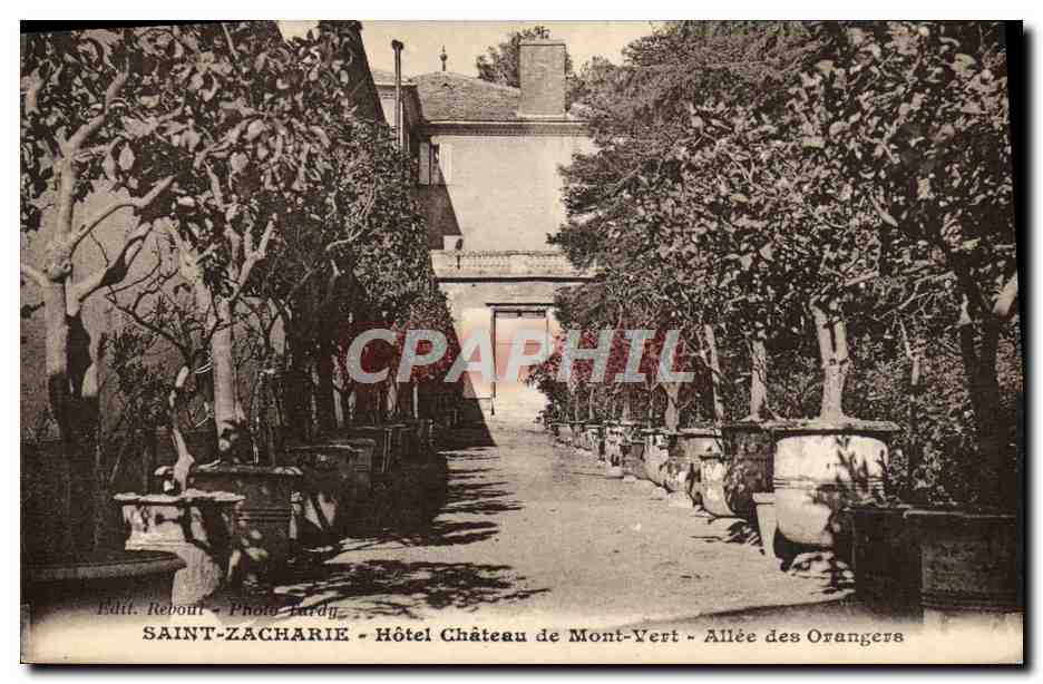 Saint-Zacharie - Hôtel Château de Mont-Vert - Allée des Orangers — Edit. Rebout - Photo Tardy