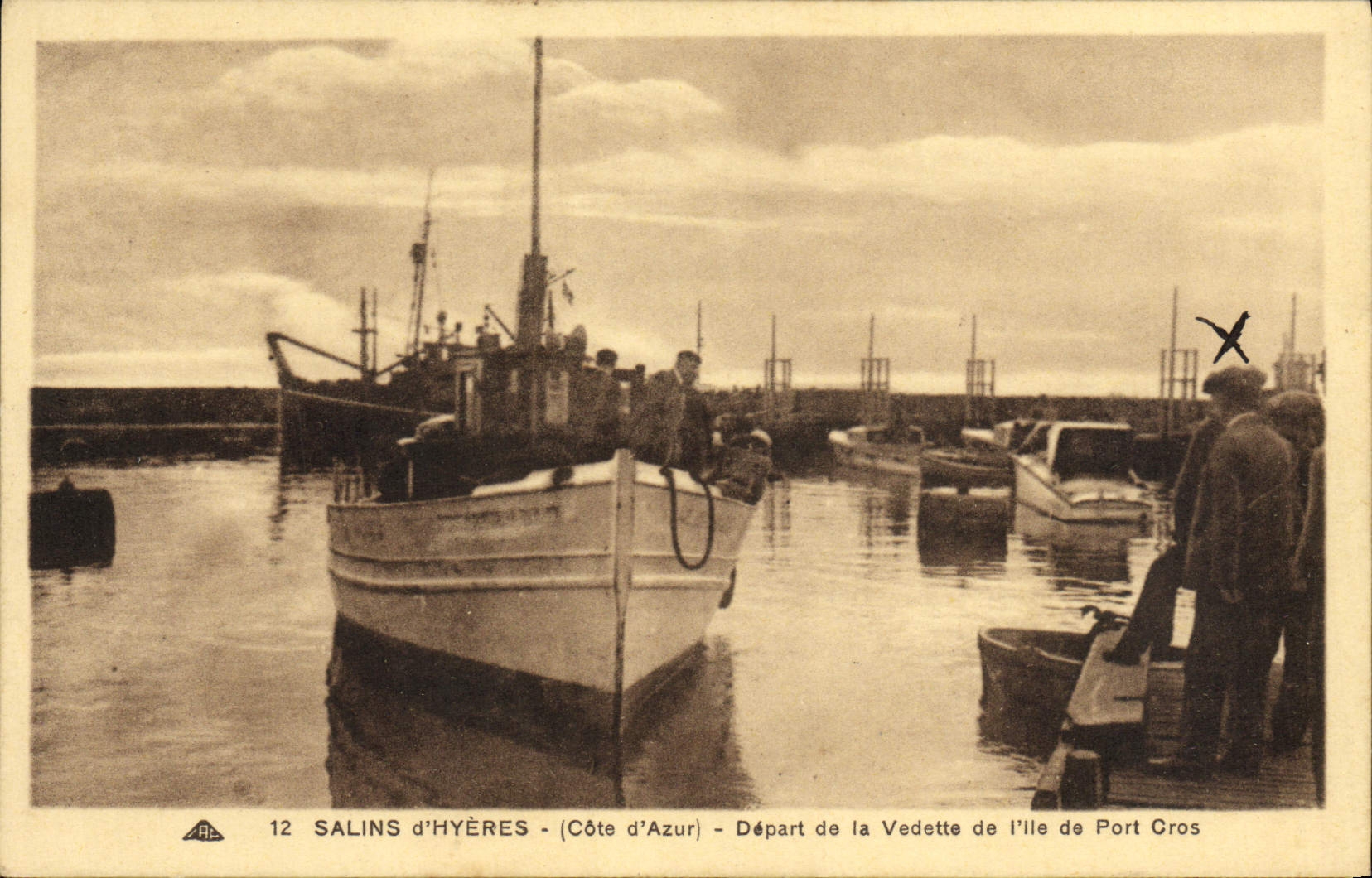 Salins d'Hyères - Départ de la Vedette de l'île de Port Cros — Édition Bertho