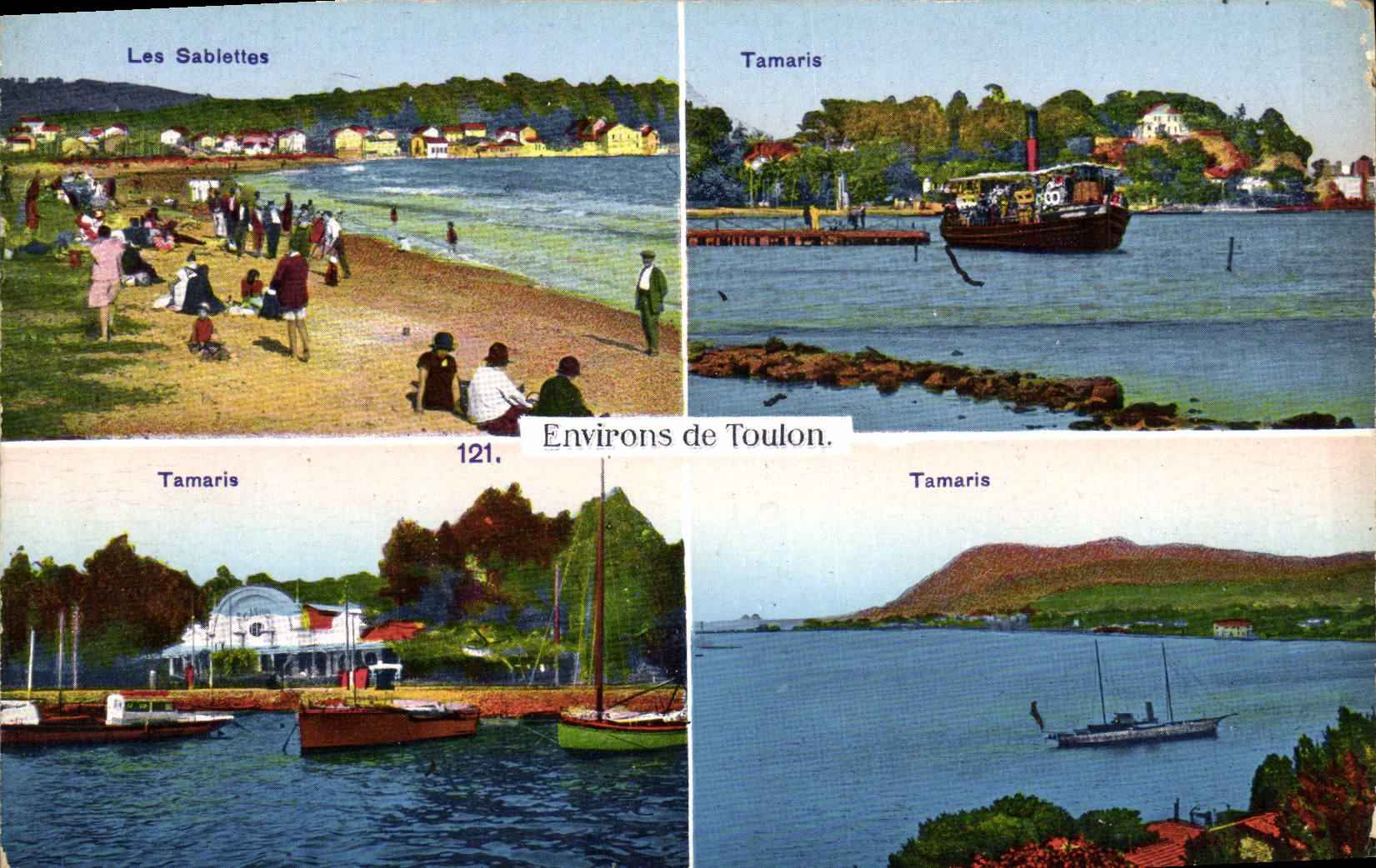 Les Sablettes — Tamaris — Environs de Toulon — n°121 — Imprimerie en Allemagne
