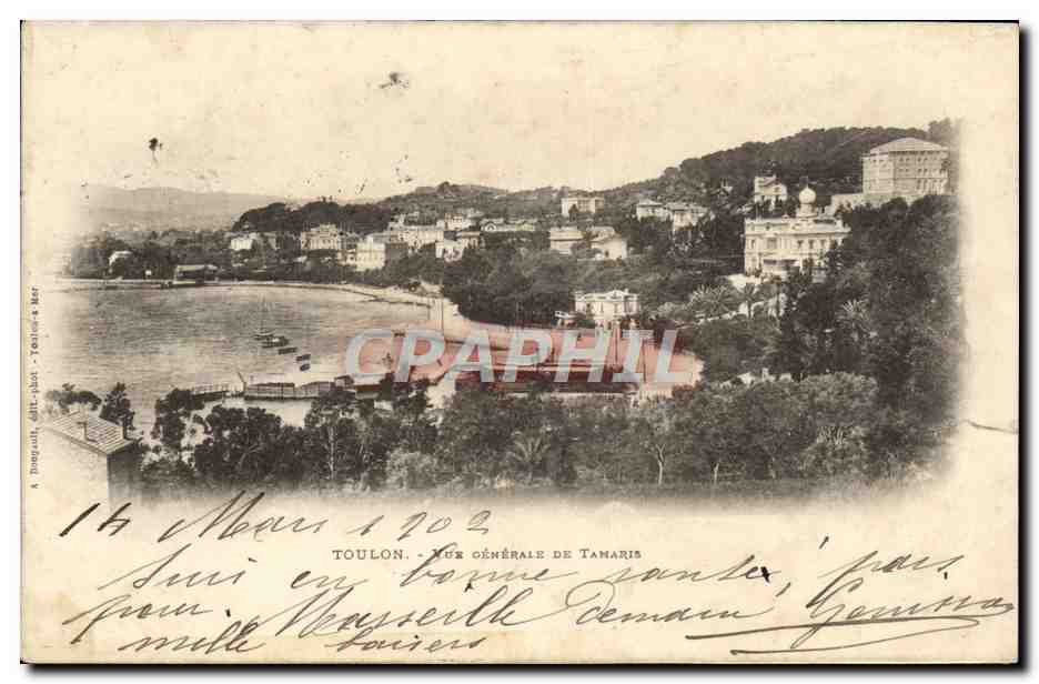 Toulon — Vue générale de Tamaris — éditeur Pagnoult & Cie, Toulon