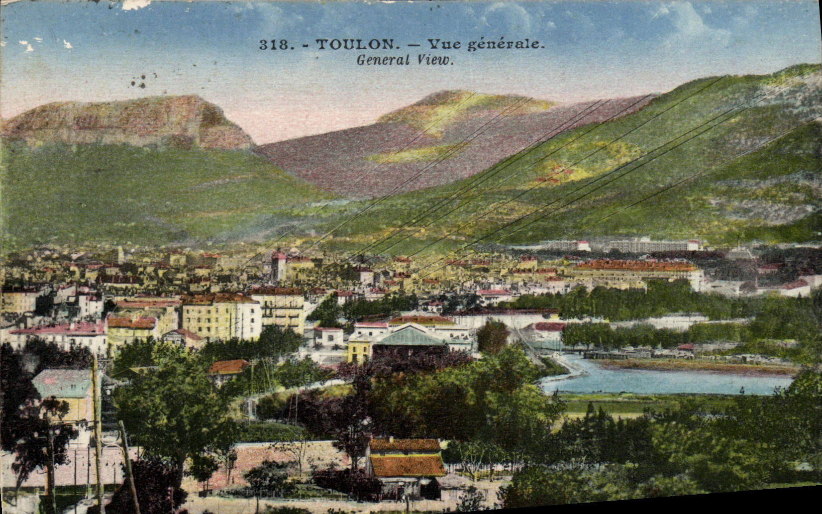 Toulon — Vue générale — Éditeur P. Braive, n° 318
