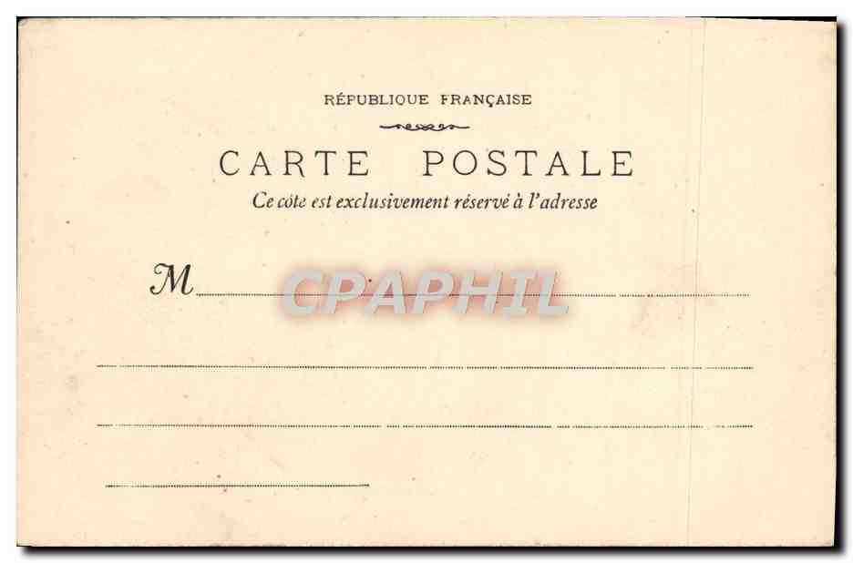 CPA Toulon Le Quai du Parti Bateaux Caterine  — Verso