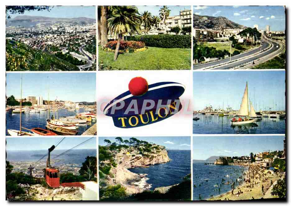 Toulon — Panoramablick und Hafen — Verlag Presses-Diffusion