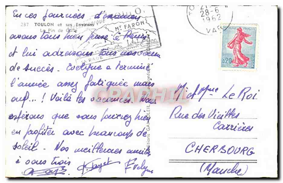 CPM Toulon Le pin de Galle — Rückseite