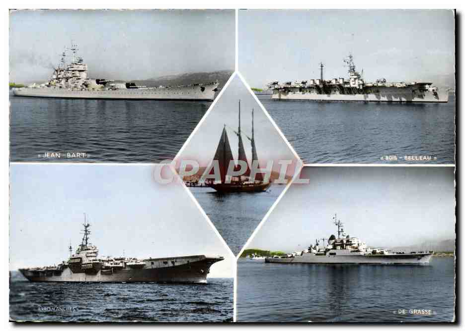 CPM Cote d'Azur Toulon Jean Bart Belleau Arromanches De Grasse