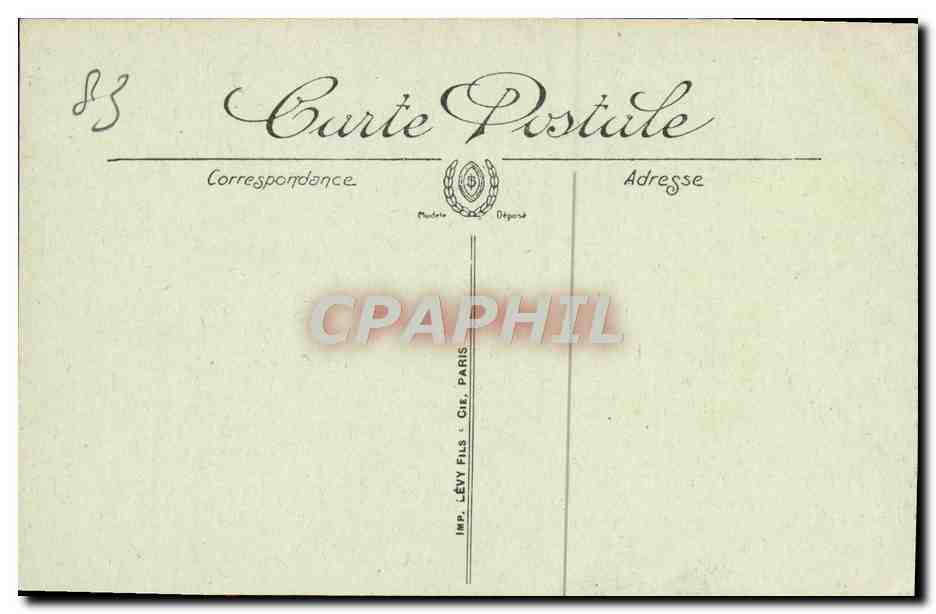 CPA Toulon La Gare P L M et le Square  — Verso