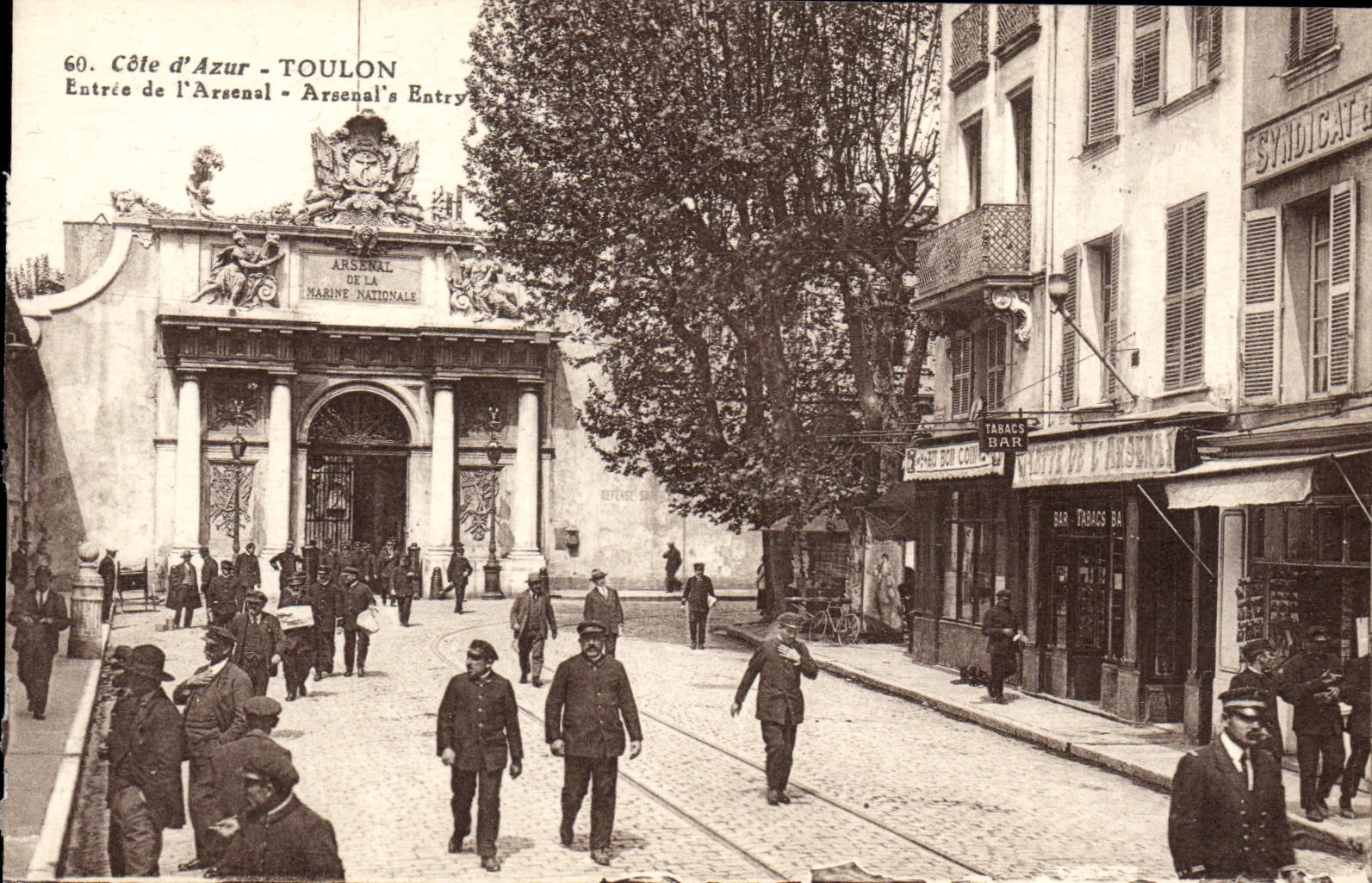 Toulon - Entrée de l'Arsenal de la Marine Nationale — éditeur 'Côte d'Azur', n°60
