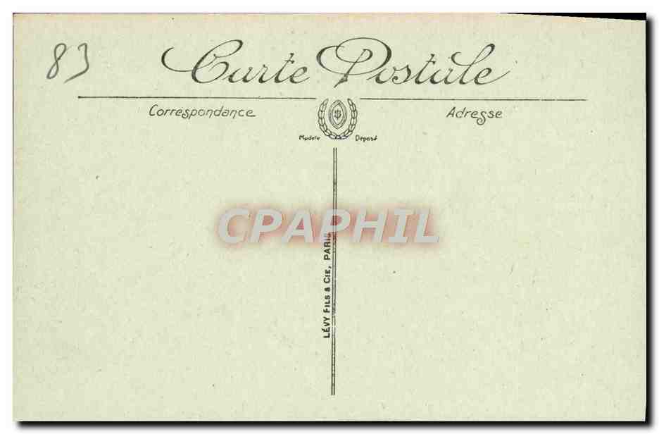 CPA Toulon La Poste  — Verso