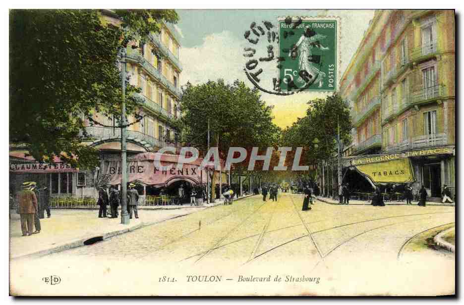 Toulon — Boulevard de Strasbourg — Éditeur ELD, n° 1814