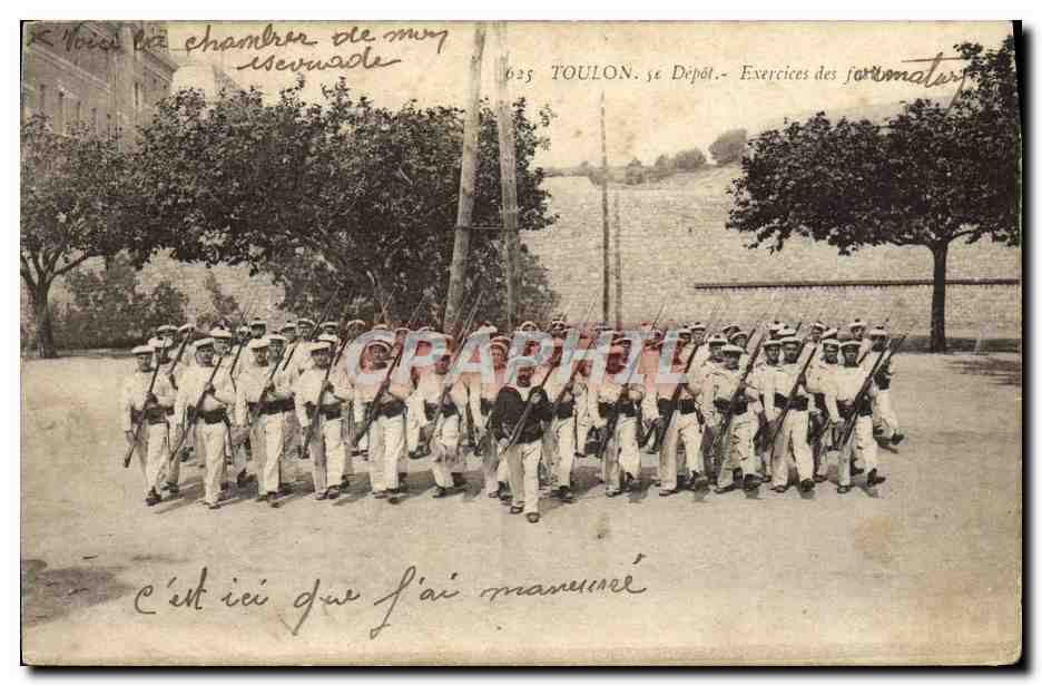CPA Toulon Depot Exercice Militaria 