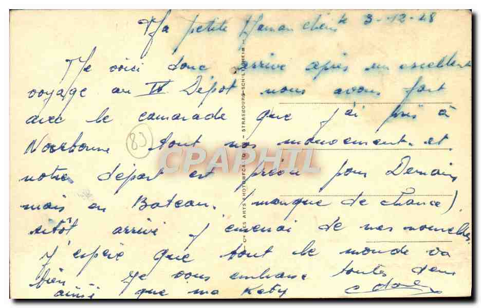 Toulon — Le Génie maritime et la sortie du port — éditeur ARA, n° 52 — Verso