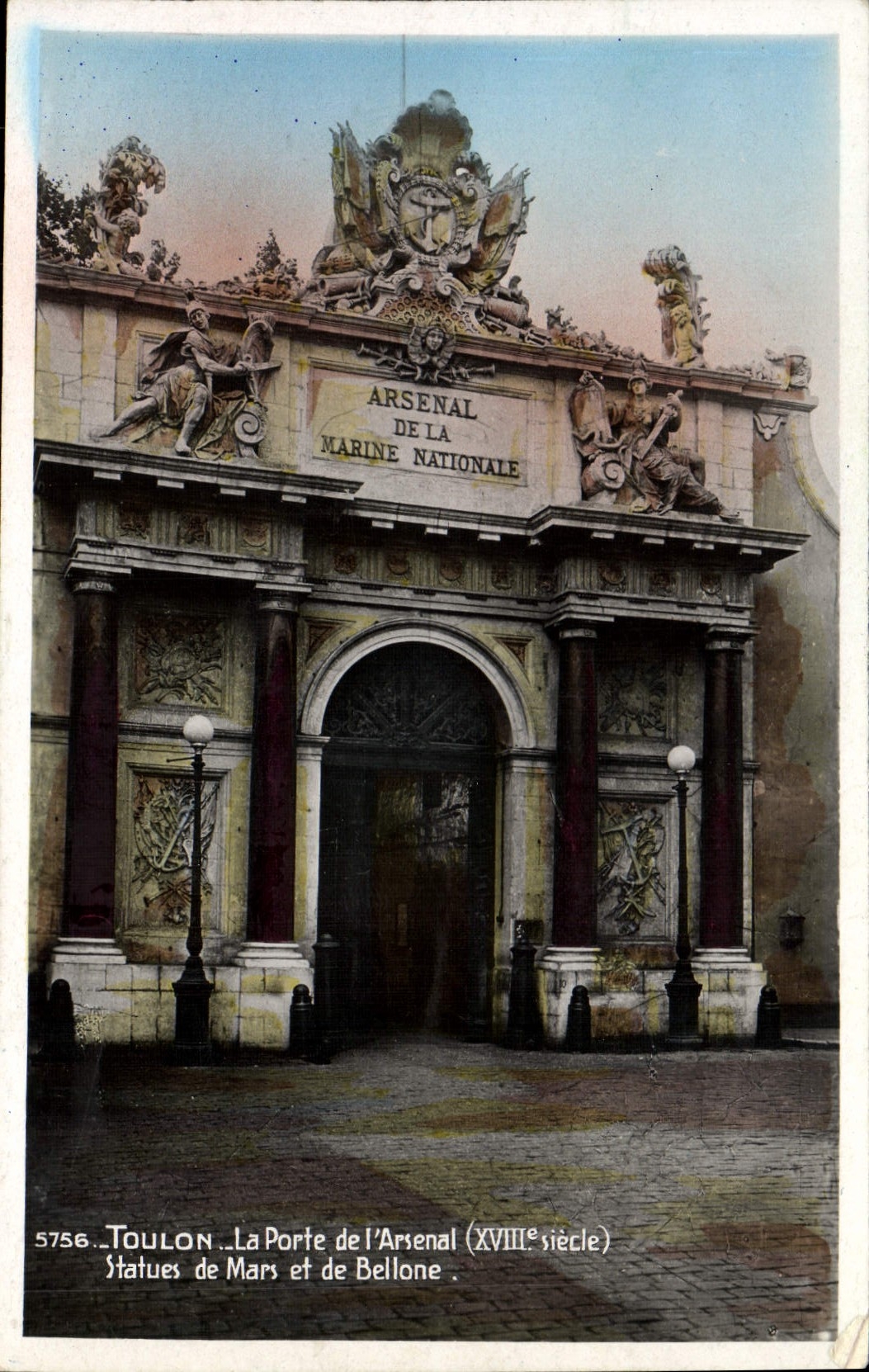 Toulon — Die Tür des Arsenal (18. Jahrhundert) — Edition « La Cigogne »