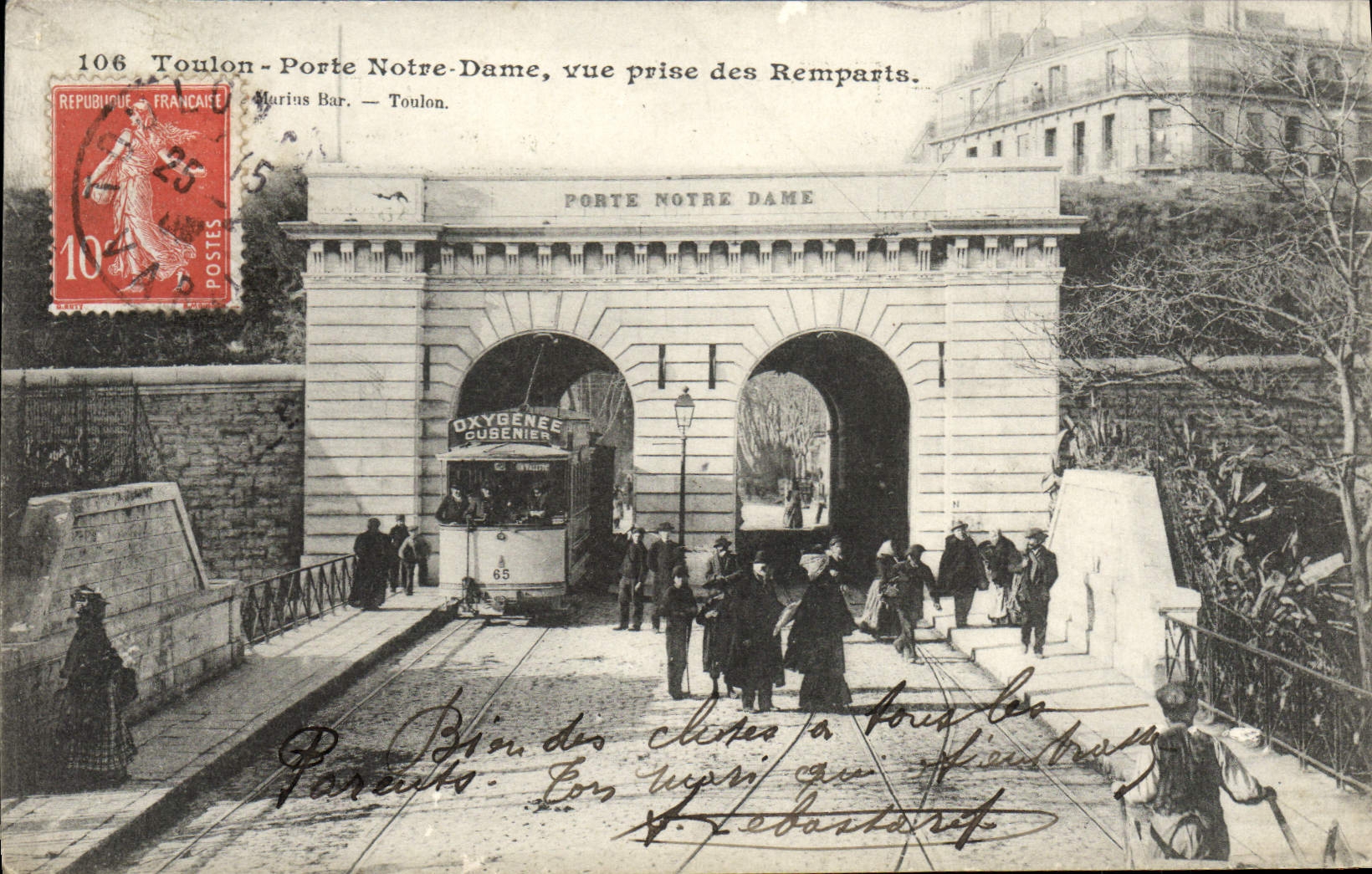 Toulon - Porte Notre-Dame, vue prise des Remparts — Marius Bar — n°106