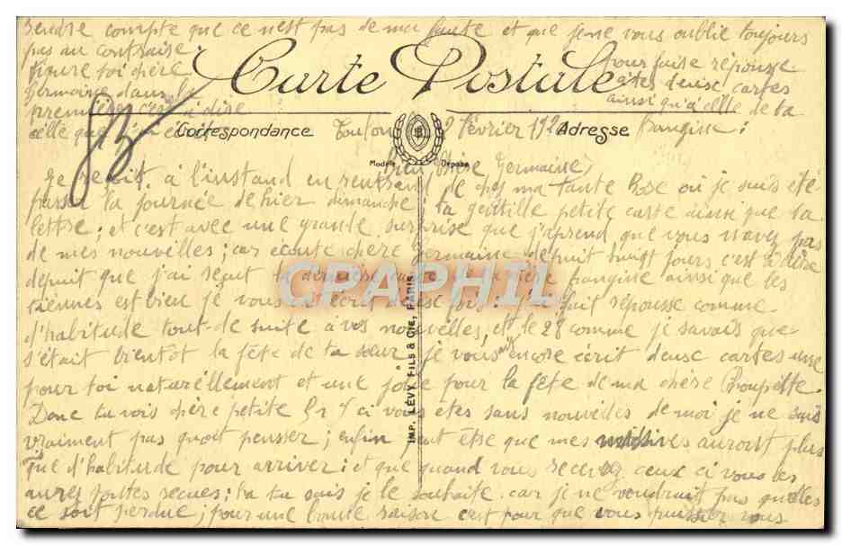 Marin — Souvenir de Toulon — LL — Rückseite