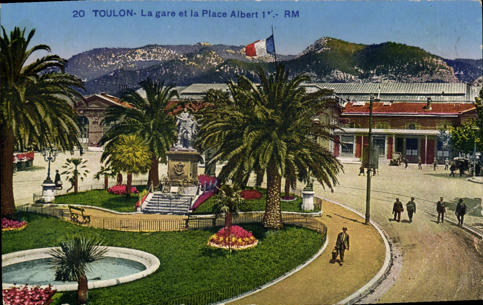 Toulon - La gare et la Place Albert 1er - RM