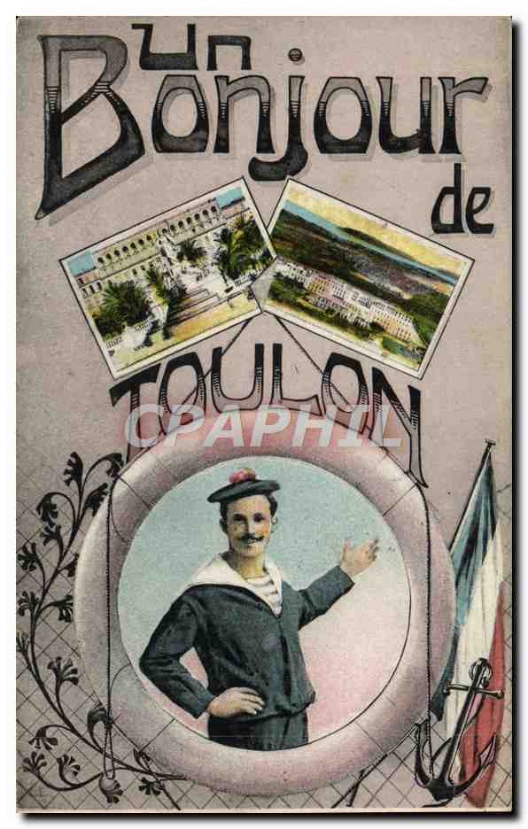 Un Bonjour de Toulon — éditeur impr. E. Vétils, Cie, Paris