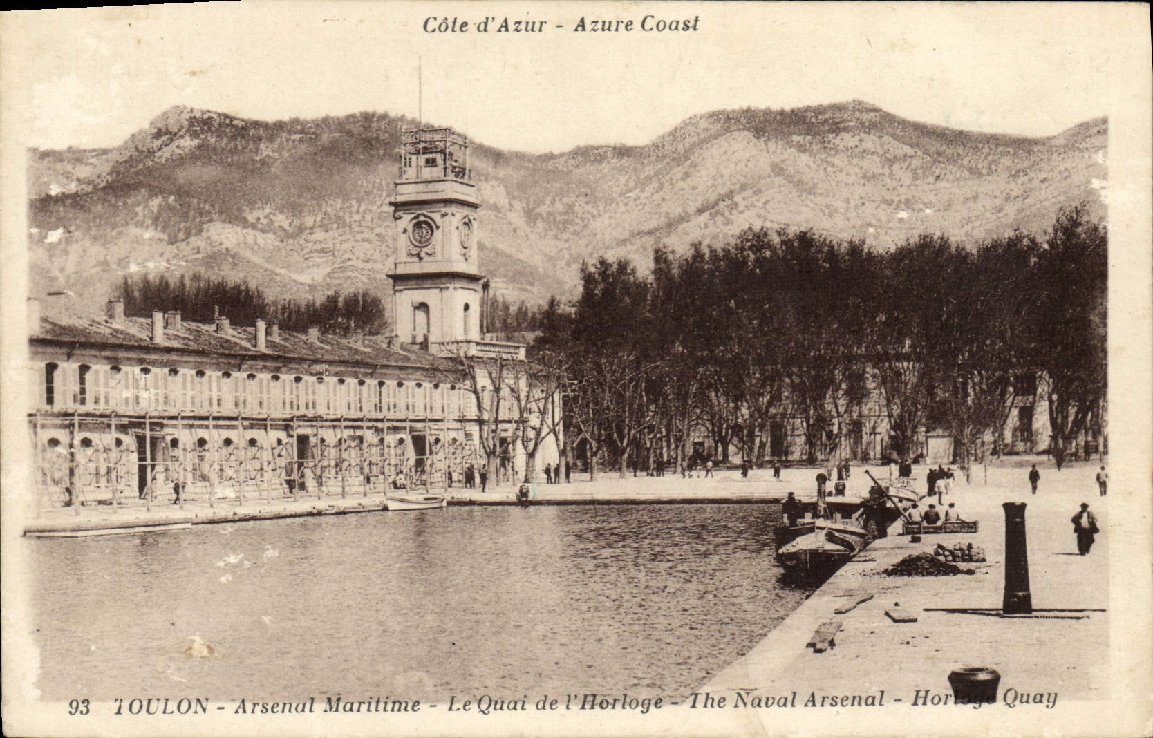 Toulon - Marinewaffenarsenal - Der Uhrenkai