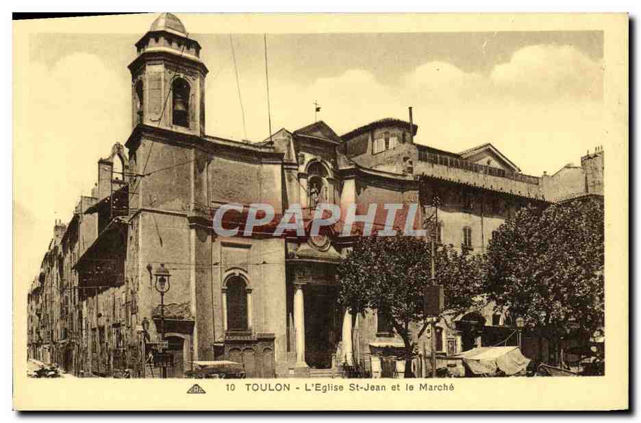 Toulon - Kirche St. Johann und der Markt