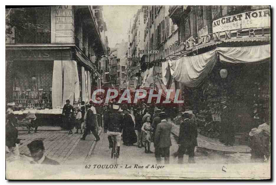 CPA Toulon La Rue d'Alger 