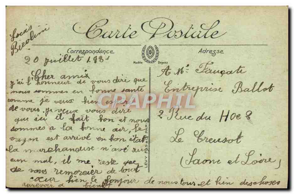 Toulon — Le Quai et le Port de Commerce — LL — Verso