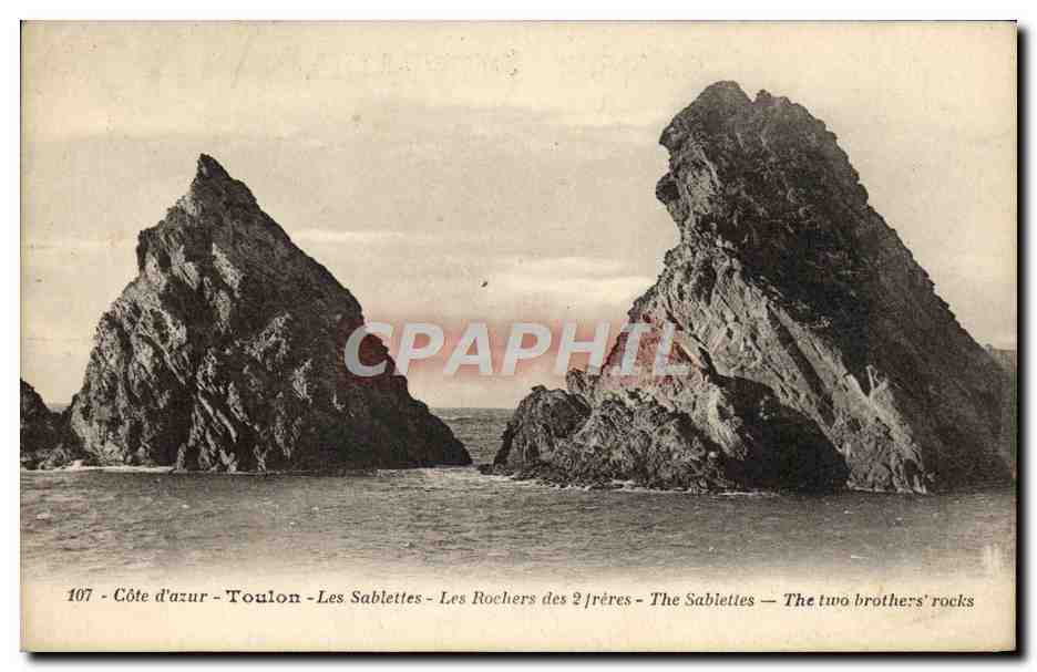 CPA Toulon Les Sablettes Les rochers des 2 freres