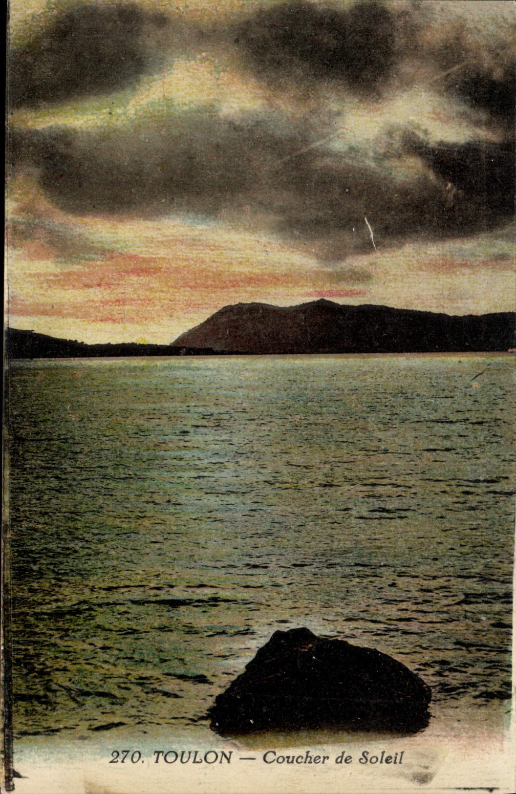 Toulon — Coucher de Soleil — Éditeur : CPAPHIL, n° 270