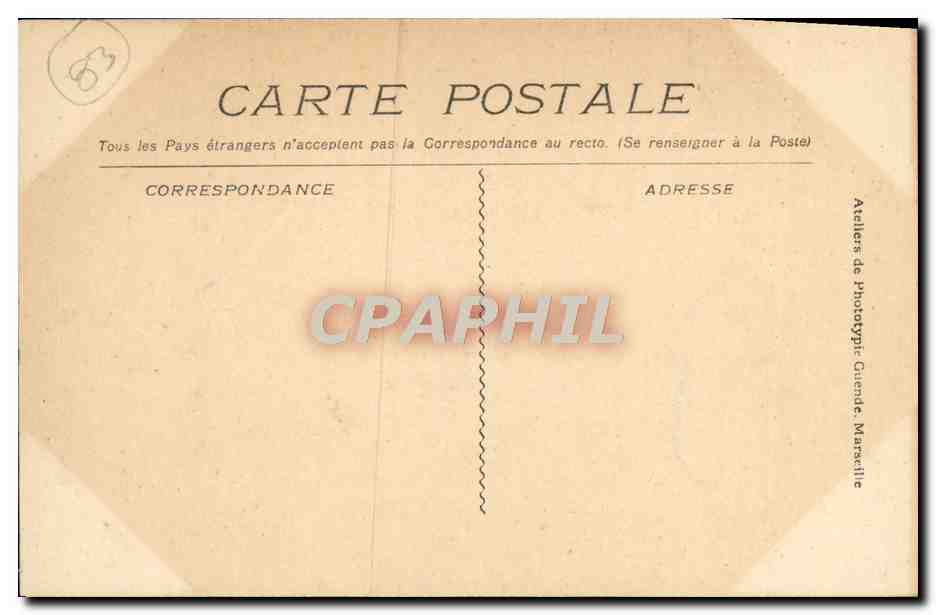 CPA Sanary La Pointe des Baux Bateaux — Rückseite
