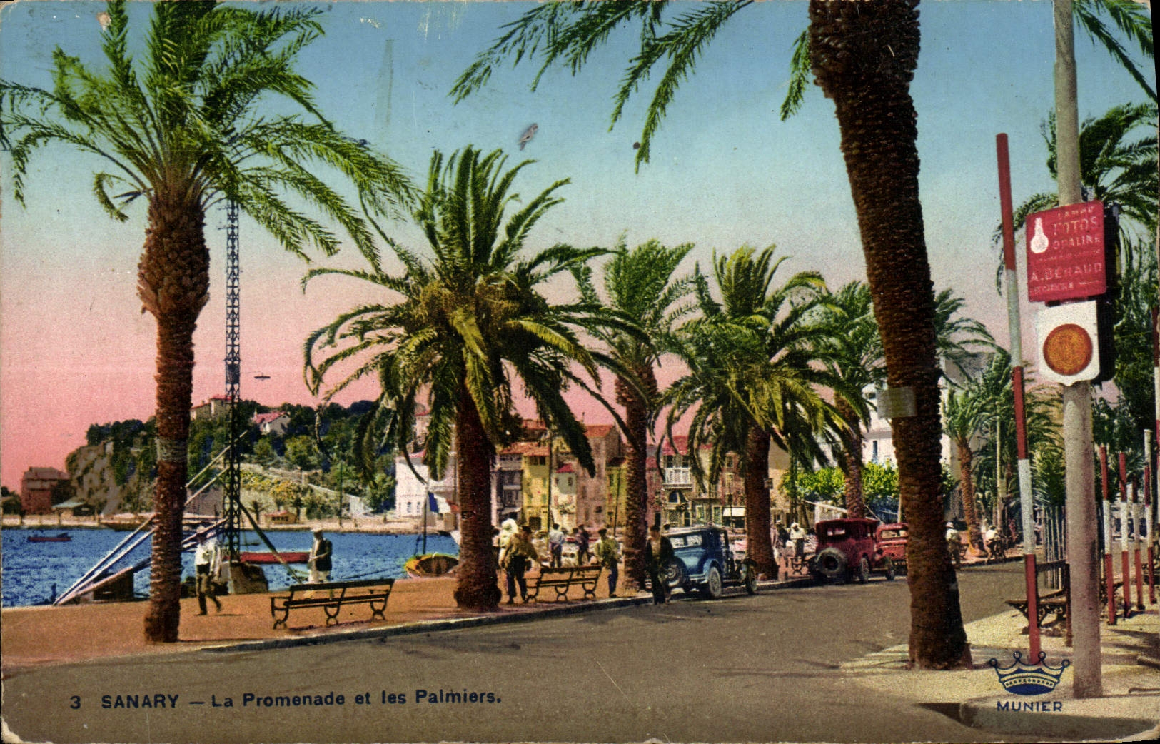 Sanary — La Promenade et les Palmiers — Éditions d'Art Munier, N°3
