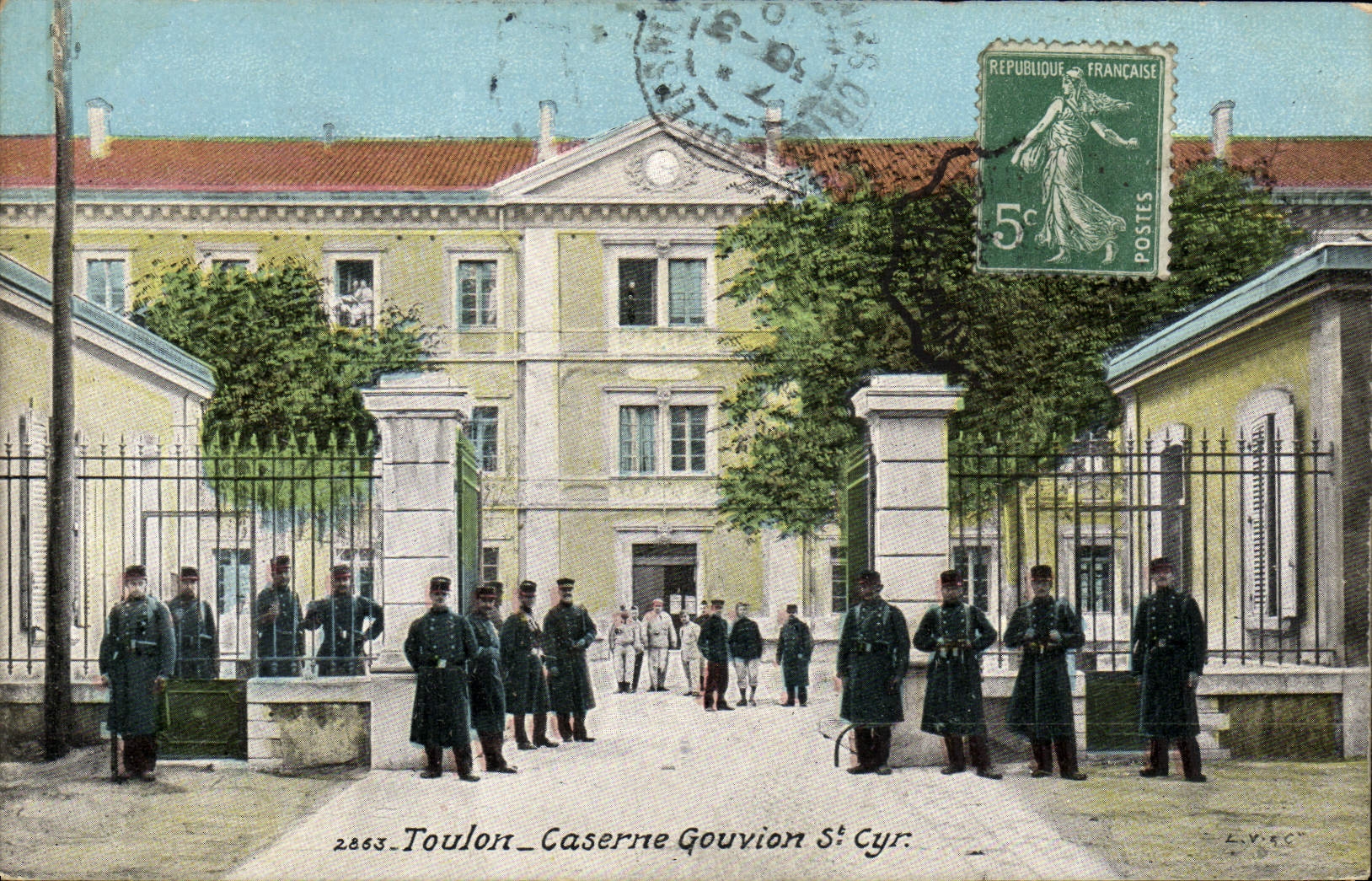 Toulon - Caserne Gouvion St Cyr — 2863 — éditeur L.V. & Cie