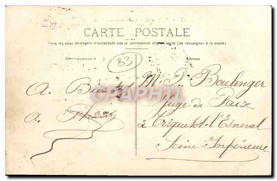 CPA Toulon La Gare du Sud  — Verso