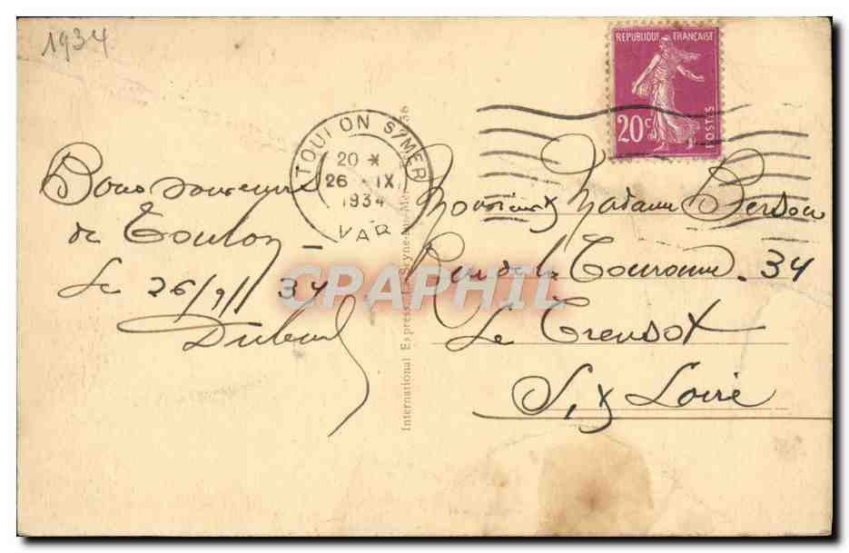 Toulon - Le Quai Cronstadt — Côte d'Azur, éditeur inconnu, n°5 — Reverso