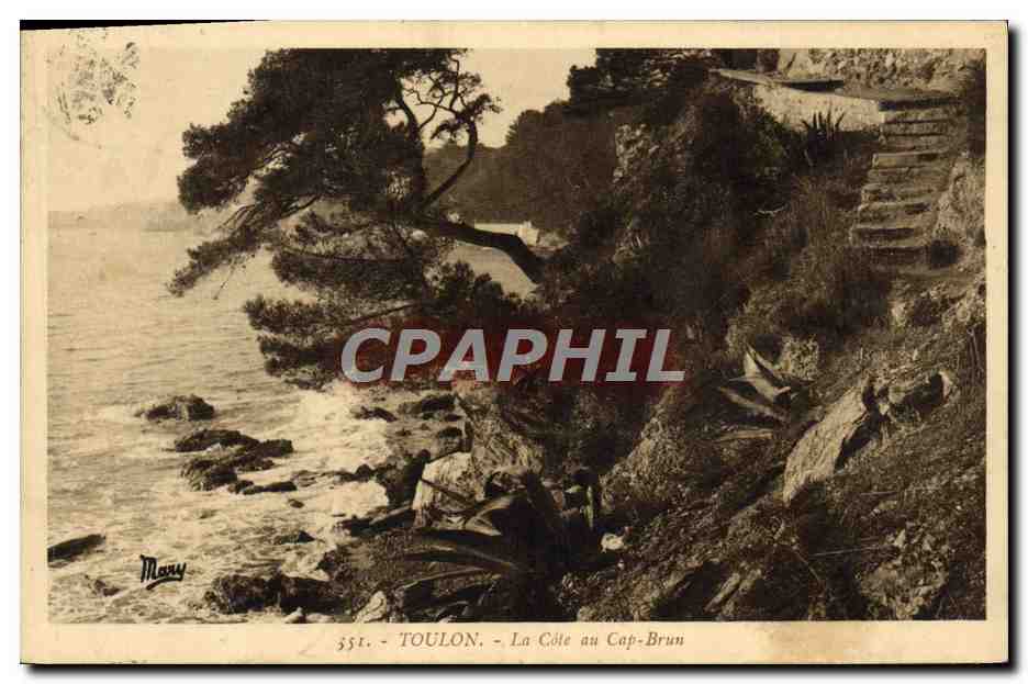 TOULON - La Côte au Cap-Brun — éditeur Mary, n° 351