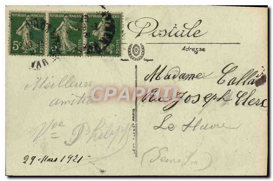 Toulon — Caserne Lamer — LL. — n°108 — Éditeur LECTA — Rückseite