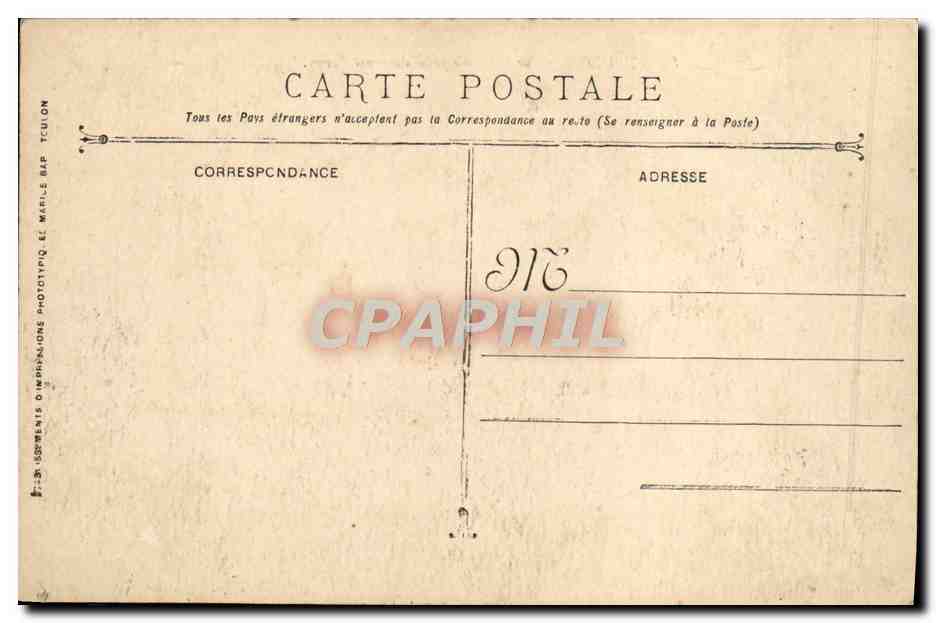 Toulon - Allgemeiner Blick vom Mont Faron — Verlag: Imp. D'Impressions Photographiques Le Marilé, Toulon, n°89 — Rückseite