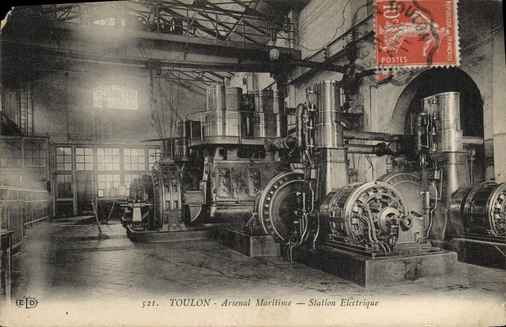 CPA Toulon Arsenal Maritime Station Electrique
