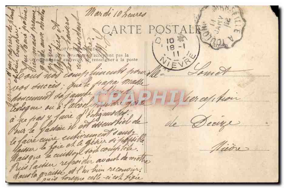 CPA Toulon Arsenal Maritime Station Electrique — Reverso