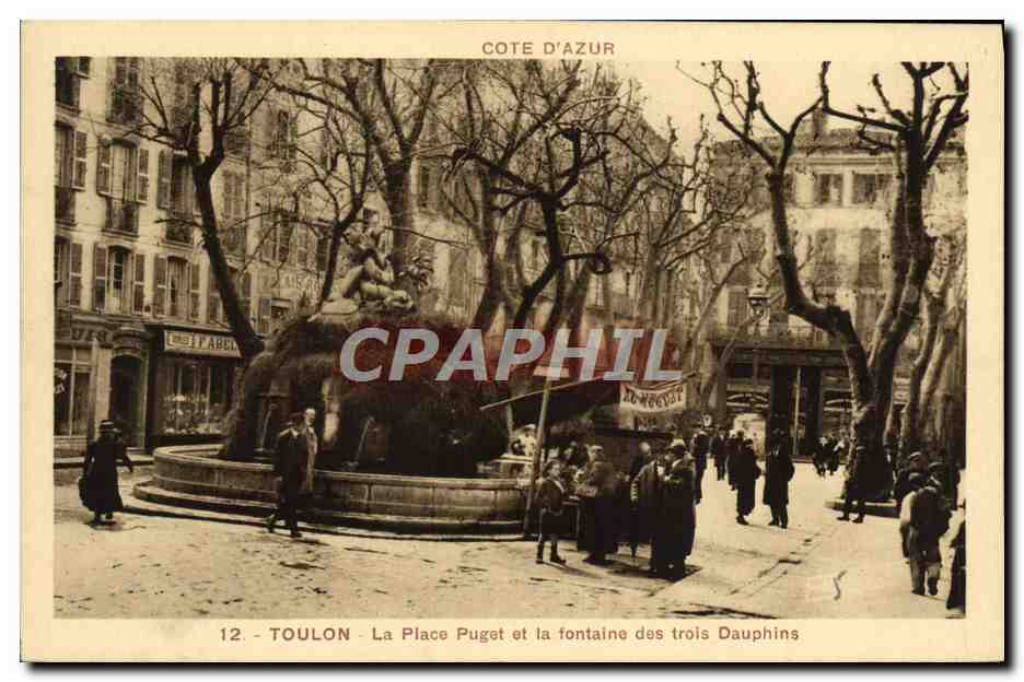 Toulon - Place Puget und die Fontäne der drei Dauphins — Côte d'Azur, Verlag International Express